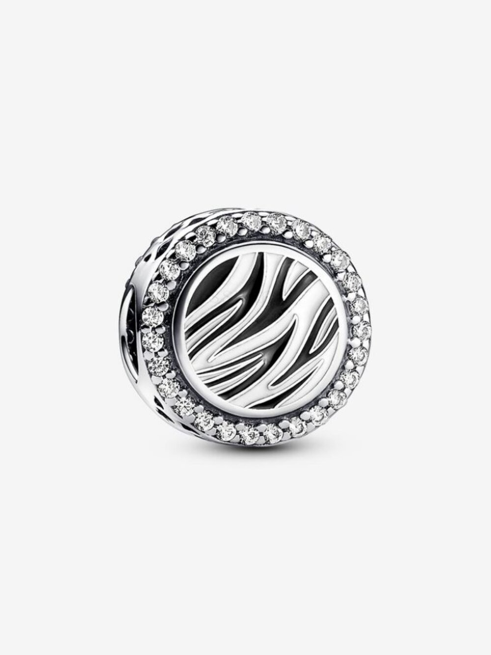 Pandora zebra print charm